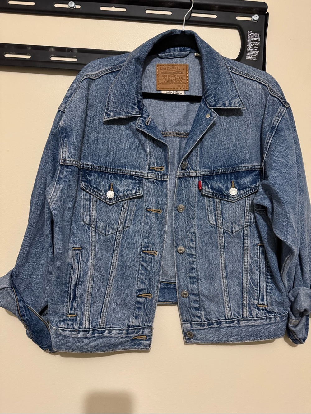 Levi's Light Blue Denim over size Trucker Jacket
